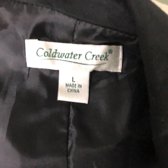 Coldwater Creek Blazer Black Cotton Size Large - Picture 10 of 11
